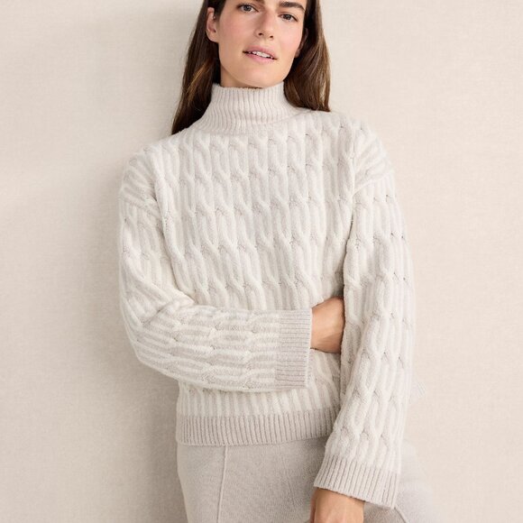 Haven Well Within Sweaters - CLEARANCE! HAVEN Well Within Women's Size Medium Organic Cotton Jacquard Sweater